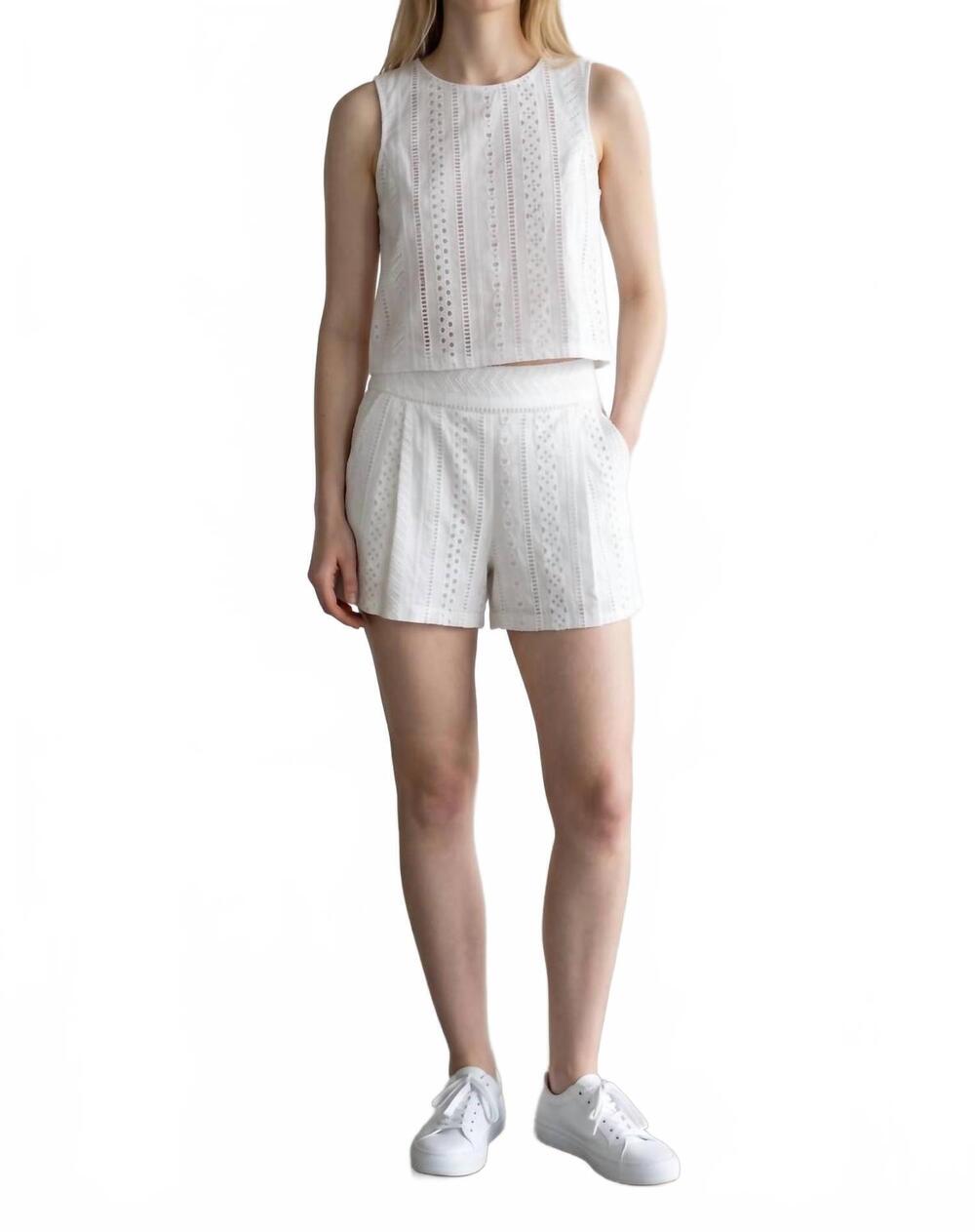 NEW DREW ivy shorts in white